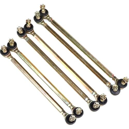 One pair 300mm-330mm M10 Steering Shaft Tie Rod with Tie Rod Ball Joint for 4 wheel kart modification ATV Quad 50cc-250cc M10