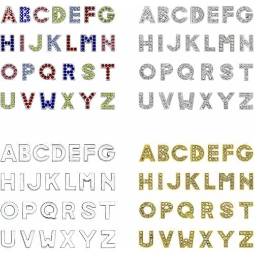 Wholesales 260pcs 10mm DIY Slide letters Internal Dia.10mm Can through 10mm band & Pet Collar