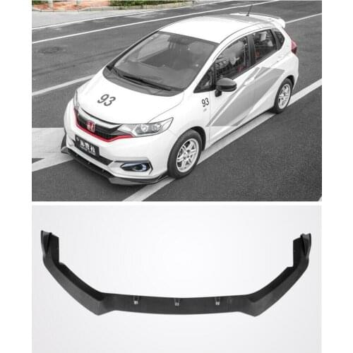 3Pcs/1Ser ABS Paint Car Bumper Front Lip Protector Fits For HONDA FIT JAZZ GK5 2014 2015 2016 2017/2018 2019