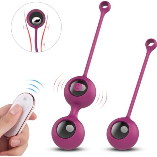 Silicone Kegel Ball Ben Wa Ball Vagina Tighten Exercise Machine Vaginal Geisha Balls Sex Toys for Women Remote Control Vibrators