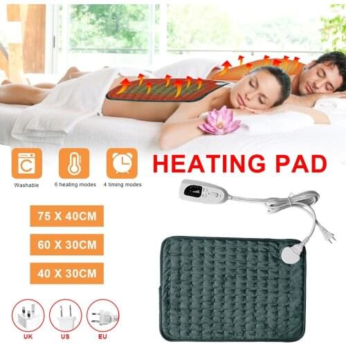 Dark Green Physiotherapy Heating Pad Electric Heating Pad Heating Pad Small Electric Blanket Heating Warm Pad