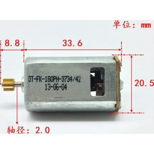 FK-180PH-3734 DC 3.7V 15600RPM High Speed Mini 180 Electric Motor Engine Cooling Hole DIY Toy RC Drone Car