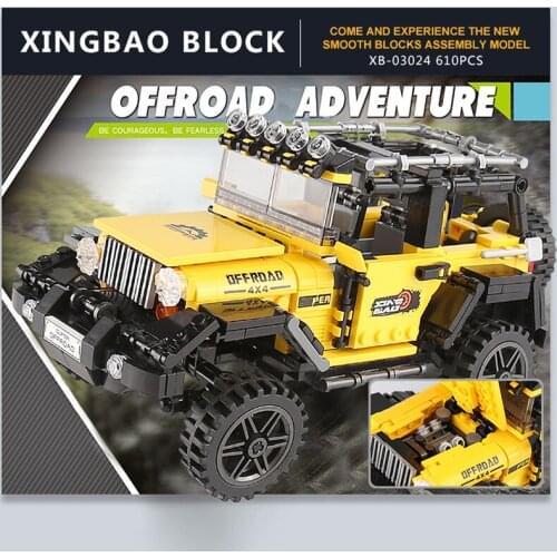 Xingbao 03024 Offroad Adventure Set Building Blocks Bricks Toys for Kids Educational Off-road легоe Truck Model