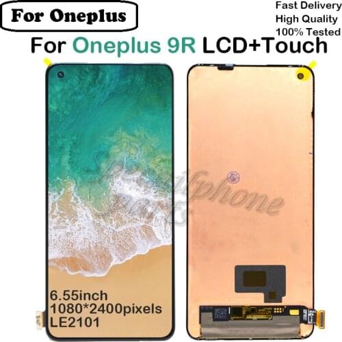 AMOLED For OnePlus 9R LCD Display Screen Touch Panel Digitizer Part For Oneplus 9R LE2101 Pantalla