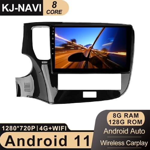 10.2" Android 11 For Mitsubishi Outlander 3 III GF0W GF0W GG0W 2018 2019 2020 2021 Car Player Multimedia Video Navigation GPS