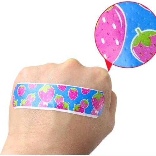 100Pcs Waterproof Breathable Cute Cartoon Band Aid Hemostasis Adhesive Bandages First Aid Emergency Kit Wound Plaster For Kids