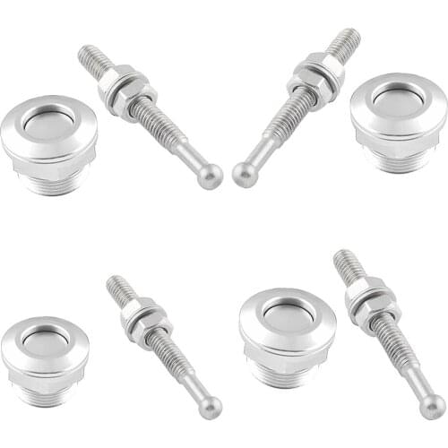 4 X Universal Snap Button Quick Release Bonnet Pin Lock Latch