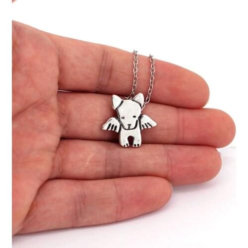 Angel dog pendant neckalce dog necklaces for dog lover