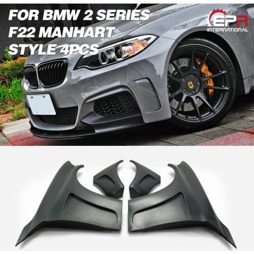 Car-styling Wide Body For BMW F22 M Style FRP Fiber Glass Front Fender MAN Wheel Arch Flare Tuning Aero Body Kit