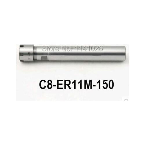 Free Shipping C8 ER11M 150L Collet Chuck Holder 150MM Extension Straight Shank for ER11 Collet with ER11M Nut