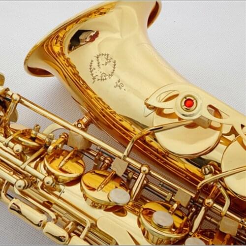 France Saxphone Alto SAS 802 Gold Plated Sax bE brass Saxofone musical instruments professional Saxofoon with Case