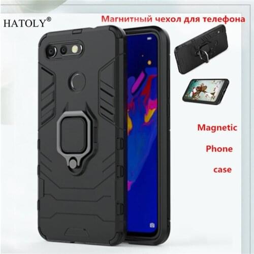 Huawei Honor View 20 Case Huawei Honor View 20 Back Cover TPU+ PC Magnetic Phone Case Huawei Honor View 20 Finger Ring Case Capa