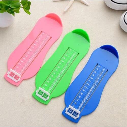 1 PCS Kid Infant Foot Measure Gauge Shoes Size Kids Feet Measuring Ruler Tool Children Adjustable Fittings Gauge Device D0245