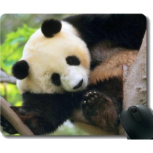 Mouse Pad with Stitched Edge, Animal panda ,Mouse Mat,Non-Slip Rubber Base Mousepad for Laptop,Computer