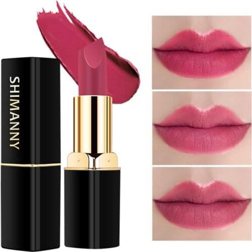 Matte Lipstick Lasting Moisturizing Not Easy To Discolor Waterproof Easy To wear Lipstick Sexy Attractive Lips Makeup TSLM1