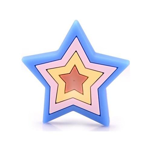 HJY Rubber Star Shape Pull Knob Kids Room Knobs Cabinet Cartoon Handles Furniture Cupboard Door Handle Drawer Pulls L010