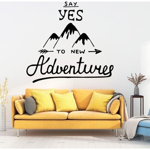 Cartoon Style To New Adventures Wall Stickers Modern Fashion Wall Sticker For Living Room Bedroom Decor Wall Art Decal