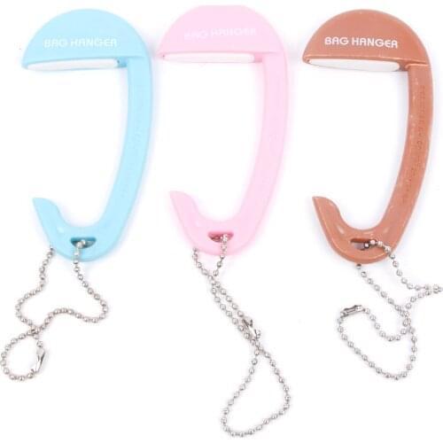 Table Hook Hot Portable Hooks Exquisite Plastic Desk Chair Handbag Tote Clothes Bag Hanger Holder Accessories