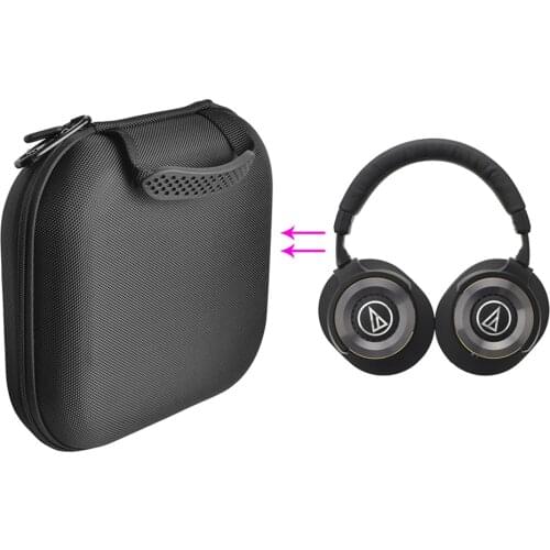 2019 New Hard EVA Bag Travel Case Cover for Audio-Technica ATH-WS1100iS Portable HiFi Headsets Solid Bass Over-ear Headphones