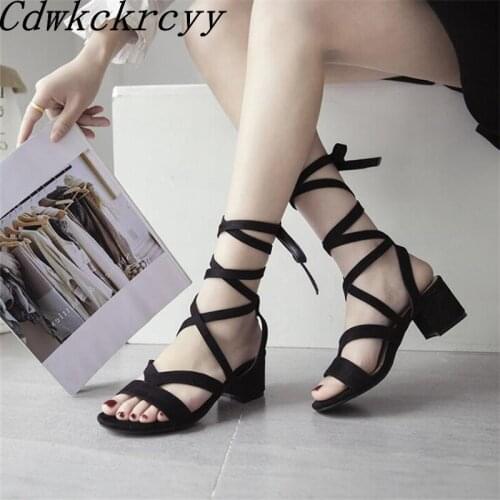 Summer New pattern fashion High-heeled Women sandals Beige black yellow overlapping Bandage Rome style Women sandals size 34-46