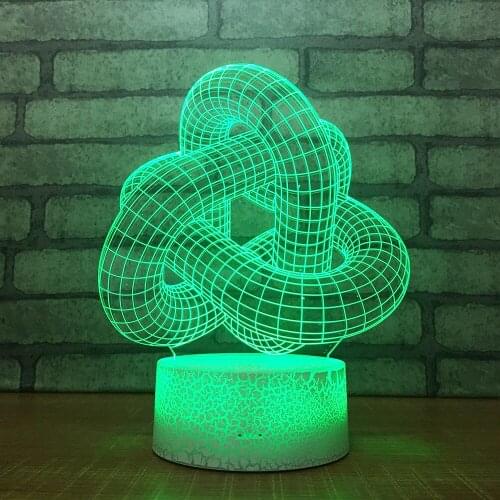 Gifts Personalized Table Lamp Colorful 3d Small Night Light Touch Remote Color Change Bedside decorative Desk Lamp