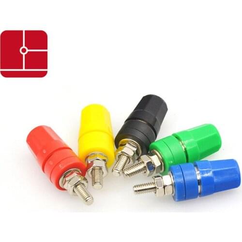 Banana socket 4mm socket 5PCS 20A terminal banana plug M4*36 pure copper terminal