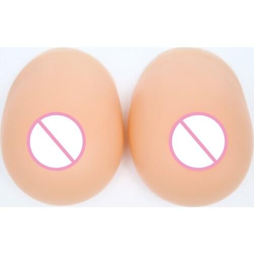 800g/pair C Cup Lifelike Artificial Split Breast Forms Fake Breast False Male Drag Queen Shemale Transsexual Man Crossdresser
