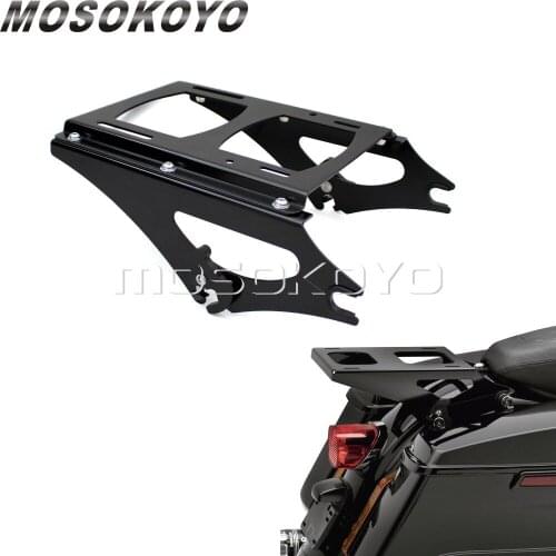 Detachable Tour Pak Motorcycle Black Luggage Rack for Harley Touring FLHR FLHRC FLHT FLHX FLTR FLTRX 09-13