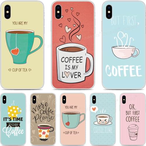 Silicone Funny Tea Coffee Phone Case For Vodafone Smart V11 V10 N10 V8 X9 N8 N9 Lite C9 E8 E9 Prime 6 7 Back Protective Cover