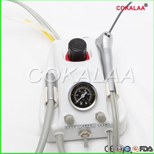 Dental Lab Portable Weak suction Dental Portable Turbine Unit Work With Air Compressor 2 hole or 4 hole