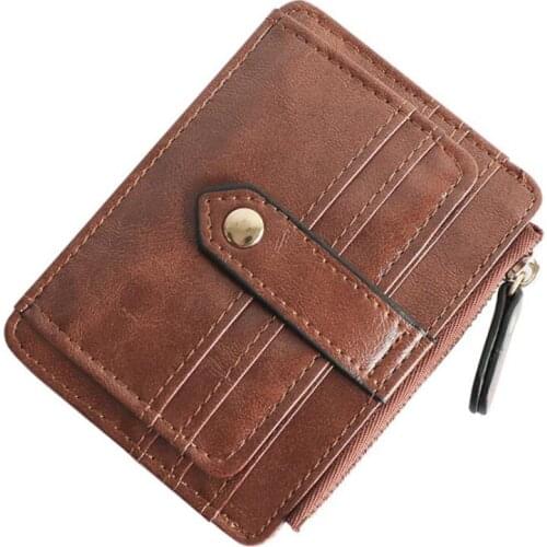 ZOVYVOL Unisex Student Wallet 2021 New Short Card Bag Wholesale Zipper Small Coin Purse Earphone Storage Finishing Card Holders