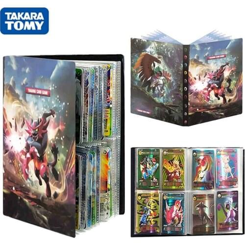 TAKARA TOMY 240PCS Pokemon Cards Album Book Cartoon Anime Incineroar Collectors Binder Game Card GX MEGA EX Holder Folder Toys