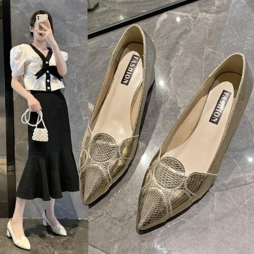 Women fashion pointed toe black slip on heel shoes for party lady night club comfort summer heel shoes a6525