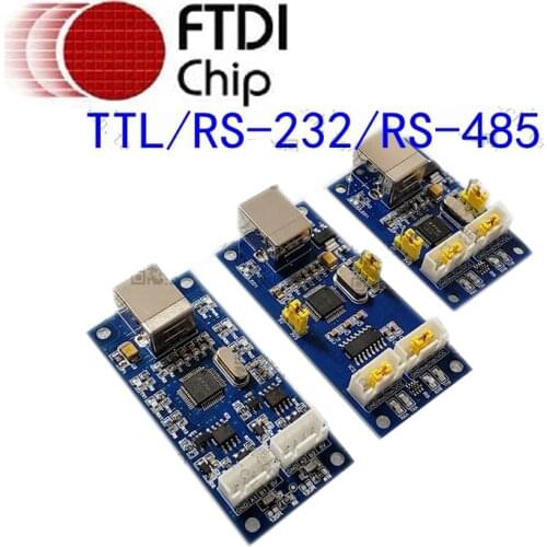 USB to 2 TTL Serial Ports, Two RS-232 channels, RS485 Dual channels, TTL5V/3.3V FT2232D Chip Converter Adapter Support All windo