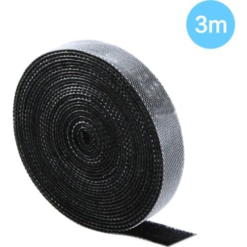 1/3/5m Hook and Loop Tape Strap Cable Ties Fastener Self Adhesive Roll Wrap