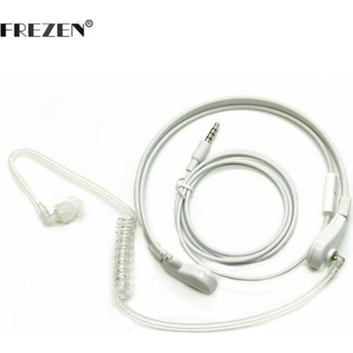 1 Pin 3.5mm Throat Mic Microphone Headset Covert Air Tube Earpiece Headphones For Phone Mobile Phone PC