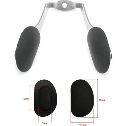 1pcs Sliver Aluminum Nose Pad Holder Eyeglasses Nose Pad Arm Holder For Steel Glasses Frame Plug Sun Glasses Accessories