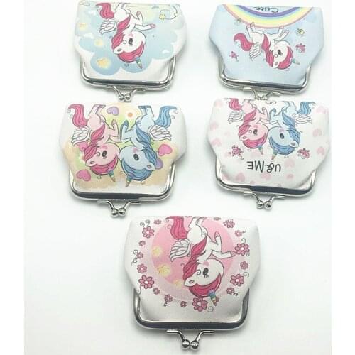 1pcs Women Mini Unicorn Flamingo Coin Bag Card Holder Case Coin Purse Clutch Handbag Bag Cute Small Bag Clutch Zero Wallet