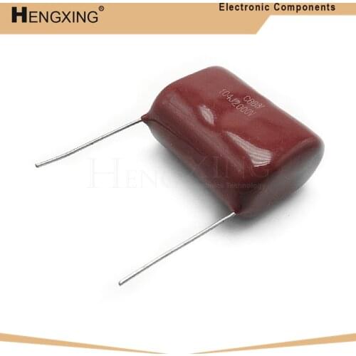 10piece 0.1uF 2000V 2KV CBB 104 100NF Polypropylene film capacitor pitch 25mm CBB81 In Stock