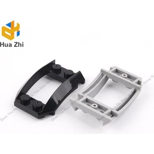 Building Blocks Parts 47755 10PCS Wedge 4 x 3 Open with Cutout and Four Studs [Wheel Arch] LEGOING MOCS Education