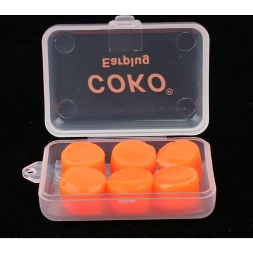 6pcs Ear Plugs Sleeping Block Snoring Loud Noise Cancelling Sound Blocker Earplugs Hearing Protection - Orange / White / Blue