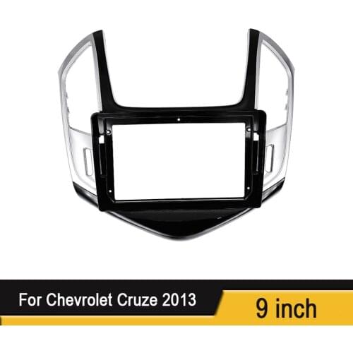 9 Inch Radio Fascia for CHEVROLET CRUZE 2013 Double Din Stereo Panel Dash Refitting Installation Trim kit GPS Frame Bezel
