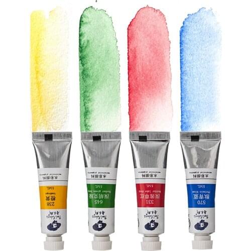 Paul Rubens Watercolor Paints Tubes 5ml Art Acrylic Pastel Caroline Series Gouache Pigment Art Supplies for Artist