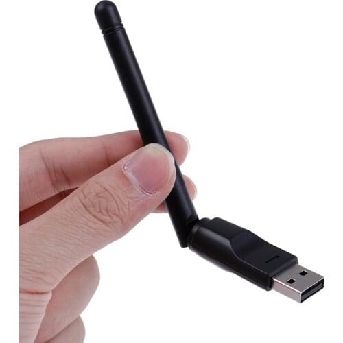 Kebidu USB 2.0 WiFi Wireless Network Card 150M 802.11 b/g/n LAN Adapter with rotatable Antenna for Laptop PC Mini Wi-fi Dongle