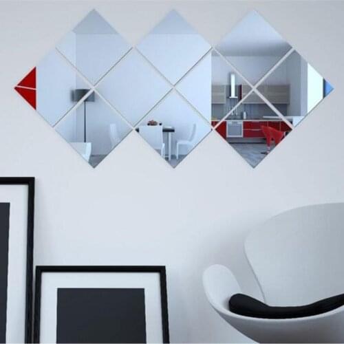 Decorative Square Plexi Mirror Silver Wall Decoration Decorative Product new fashion home decoration plexi wall decoration NEW