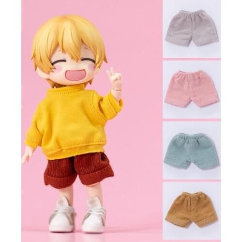 OB11 baby clothes corduroy casual pants shorts GSC can wear 1/12 BJD baby clothes Molly P9 doll clothes doll accessories