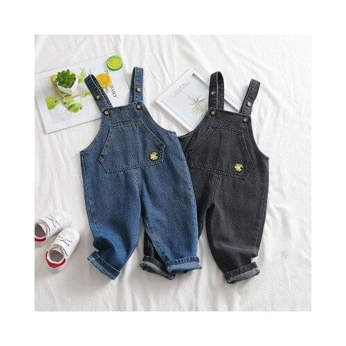 Toddler Denim Overalls 2020 Spring New Baby Boys and Girls Fashion Suspender Jeans Kids Cowboy Overalls Girl Jeans 1-4 Years