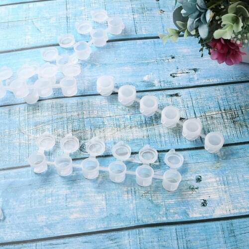 5/6/8 Slots Connected Watercolor Pigment Pots DIY Arts Crafts Painting Mixing Containers Portable Colour Storage Mini Empty Jars