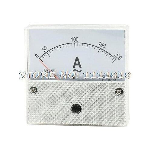 Class 2.5 Accuracy AC0-200A Dial Analog Panel AMP Meter Gauge DH-80