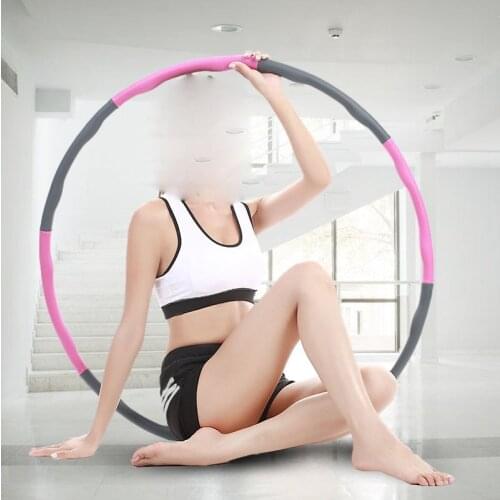 Easy To Install Removable 8 Sections Thin waist Fitness Hoop Foam Hoop Gym Bodybuilding Sports Fitness Equipment